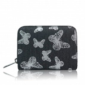 Peňaženka FabEngland Butterfly - čierna