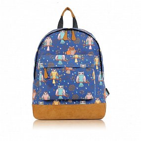 Batoh D.Fashion Owl Gang - tmavomodrý