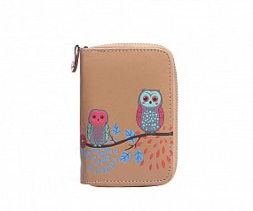Peňaženka Cute Owls - béžová