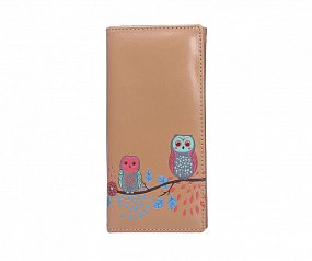 Peňaženka Cute Owls Long - béžová